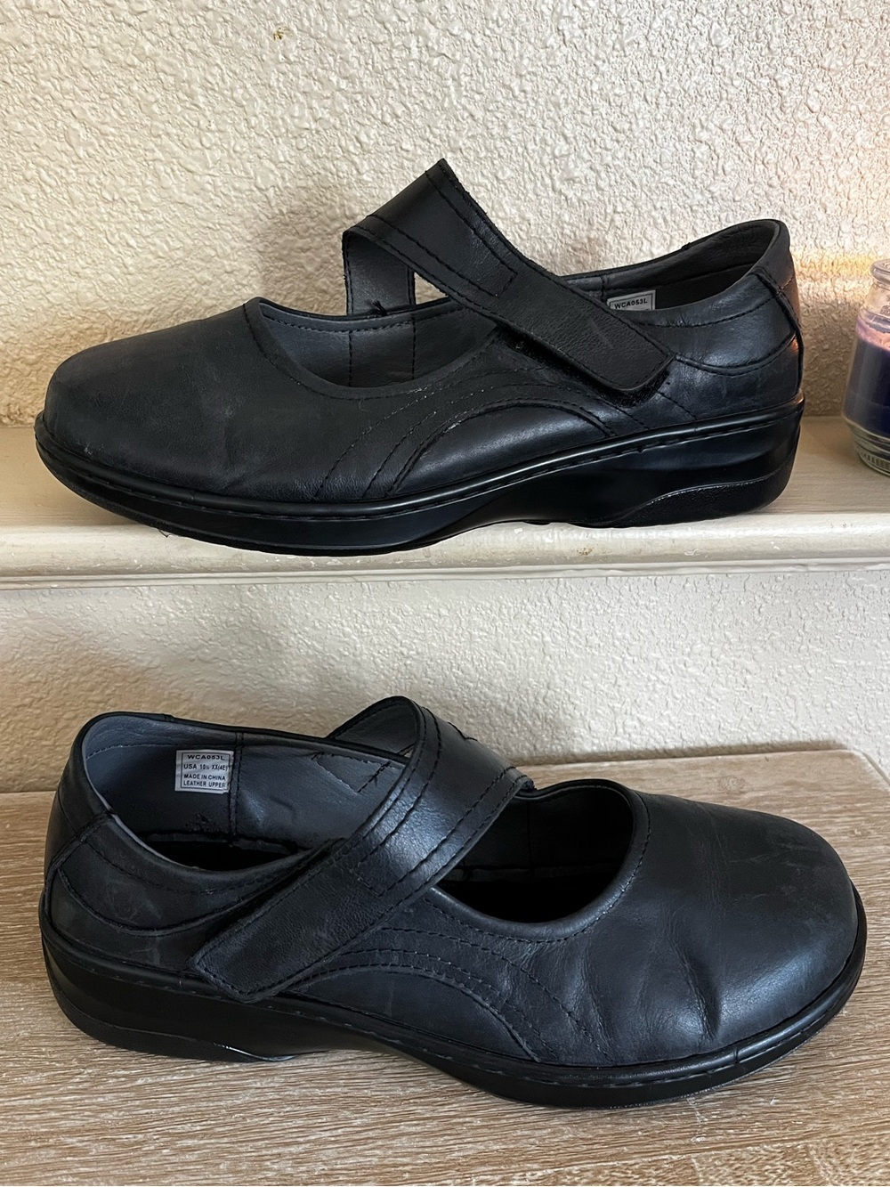 Propet Mary Jane Walker Women’s Size 10 Black Leather Mary Jane Comfort